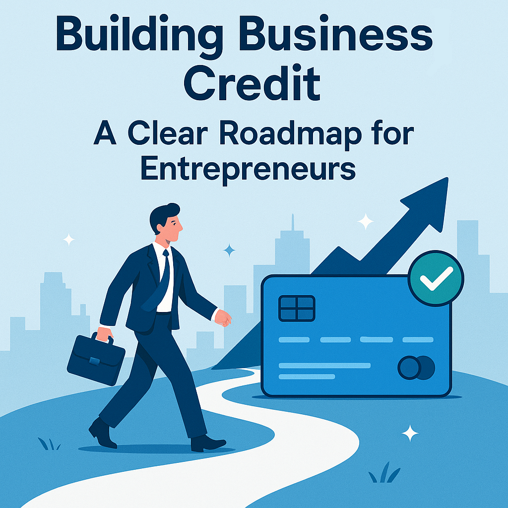 Aspiring business person or entrepreneur walking while building their credit score
