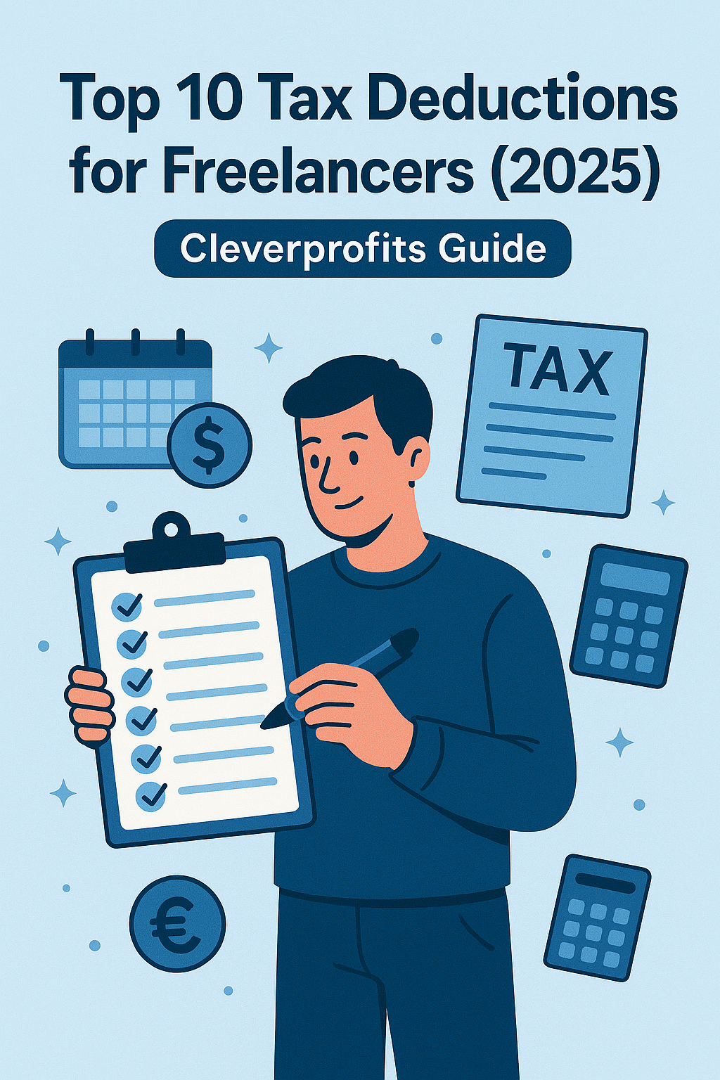 Freelancer checking deductions to make for tax season