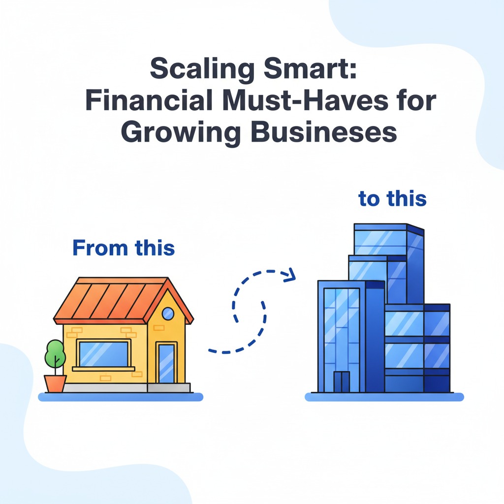 Scaling your business from small shop to large company using the right financial strategies.